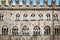 Facade of the Praetorian Palace in Trento, Italy.