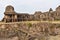 Facade of Rani Mahal and Talab at Raisen fort. This is a protected monument and an ancient heritage, Raisen Fort, Fort was built-i