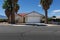 The facade of a residential house in a suburb area in the State of Nevada