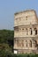 facade of the Roman Colosseum in Italy