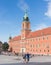 The facade of Royal Castle, the official residence of the Polish monarchs, Warsaw, Poland.