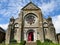 Facade of the Saint-Aubin church in Saint-Aubin-du-Cormier