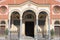 Facade of Saint Eufemia church in Milan