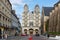 Facade of the Saint-Michel church in Dijon, France.