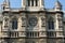 Facade of Sainte Trinite church in Paris.