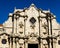 Facade of San Cristobal Cathedral, the Havana Cathedral. Cathedral Square is one of the main squares in Old Havana, Cuba