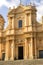 Facade of San Nicola di Mira Cathedral in Noto - Italy