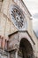 Facade of San Zeno church in Verona city