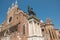 Facade of Santi Giovanni e Paolo church in the historic center of Venice