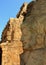 The facade sculpture with wall and sky of the ancient Brihadisvara Temple in Gangaikonda Cholapuram, india.