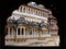 Facade seen from an arch of the Mehrangarh Fort in the blue city of Jodhpur, India