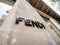 Facade showcase of Fendi logotype