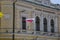 Facade of the Slovenian Philharmonic Hall building on Congress Square in Ljubljana with the