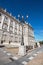 Facade of the Spanish royal palace in Madrid.