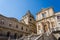 Facade and stairway of the Church of San Francesco d`Assisi at t