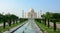 The facade of Taj Mahal Palace in Agra, India