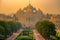 Facade of a temple Akshardham in Delhi, India