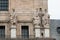 Facade with three statues of the Basilica, San Lorenzo de El Escorial, Spain