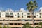 Facade of tourist apartments in Mallorca island