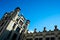 Facade and towers of the North train station of Valencia