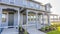 Facade of a townhouse in Daybreak Utah community