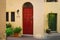 Facade of traditional maltese house in Rabat