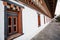 Facade of the Trashi Chhoe Dzong monastery in Thimphu, Bhutan