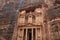 Facade of the Treasury of Petra, Jordan