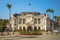 Facade view of former taichung city hall in taiwan