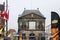 The facade of the Waag building - the historic municipal scale for weighing cheese in Gouda. the Nehterlands