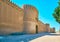 The facade wall of Rayen citadel, Iran
