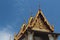 Facade of Wat Na Phra Meru in Ayutthaya, ornamented with Buddha small figurines