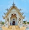 The facade of White Temple Ubosot, Chiang Rai, Thailand
