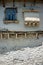 Facades along the  cobblestone roads in Gjirokastra, Albania