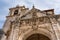 Facades of the Catholic church in the Basque village of Salvatierra, Alava, Spain.