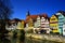 Facades Cityscape of Tubingen Schwarzwald germany