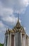 Facades, Gables and spires at Temple of Dawn, Bangkok Thailand