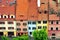 Facades of houses of Sibiu city centre