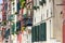 Facades of residential buildings Venice, Italy.