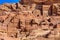 Facades Street in ancient city of Petra, Jordan