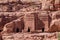 Facades Street in ancient city of Petra, Jordan