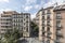 facades of vintage buildings in the lavapiÃ©s neighborhood