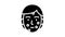 face acne glyph icon animation