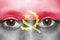 Face with angolan flag