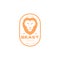 Face beast lion mane vintage badge logo