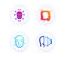 Face biometrics, Head and Health skin icons set. Face id sign. Vector