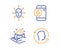 Face biometrics, Skin care and Medical phone icons set. Face id sign. Vector