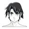 Face boy anime manga comic cartoon