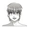 Face boy anime manga comic smile young