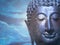 Face of buddha abstract background